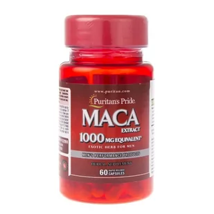 Puritans Pride Maca 1000mg - 60 kaps - Produkty specjalne dla sportowców - miniaturka - grafika 1