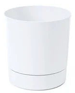 Donice - Doniczka Aura z podstawką biała - 38 cm - miniaturka - grafika 1
