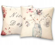 Poszewki na poduszki - POSZEWKI 45x45 DEKORACYJNE OZDOBNE ELEGANCKIE BOHO NA JAŚKI - miniaturka - grafika 1