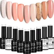 Lakiery hybrydowe - 9x Lakier Hybrydowy Ntn 5g Limited Edition Nudes Zestaw 9w1 Nude Beżowe - miniaturka - grafika 1