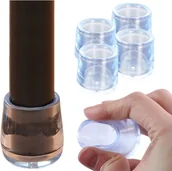 Krzesła - Nakładki Silikonowe Na Nogi Krzesła Mebli 4 Szt. Ochronne Nasadki 22 mm - miniaturka - grafika 1