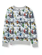 Bluzy dla chłopców - LEGO Bluza chłopięca Mw Ninjago, 921 szary melanż, 92 cm - miniaturka - grafika 1