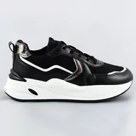 Buty sportowe damskie - SPORTOWE BUTY DAMSKIE CZARNE (BS-06) - marka niezdefiniowana - miniaturka - grafika 1