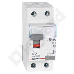 LEGRAND różnicowoprądowy P302 TX3 63A 30mA AC 2pol Legrand l_411511 - Bezpieczniki elektryczne - miniaturka - grafika 1