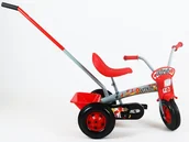 Rowerki trójkołowe - Rowerek trójkołowy 8" TURBO 100% oryginalny POLSKI szaro-czerwony - miniaturka - grafika 1