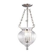 Lampy sufitowe - Elstead Lighting Finsbury Park Pendant Small Polished Nickel FP/P/S POL NCKL Elstead lampa wisząca stylowa FP/P/S POL NCKL ) - miniaturka - grafika 1