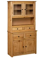 Witryny - Drewniany kredens w stylu vintage D7-P17 - miniaturka - grafika 1