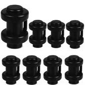 Akcesoria do trampolin - Grzybki Na Słupki Trampoliny Do Siatki Czarne 8Szt. - miniaturka - grafika 1