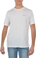 Koszulki męskie - ARMANI EXCHANGE T-shirt męski bawełna biały GR54245 - Rozmiar: XL - miniaturka - grafika 1