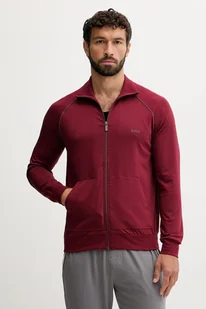 BOSS bluza lounge kolor bordowy gładka 50515307 - Bluzy męskie - miniaturka - grafika 1