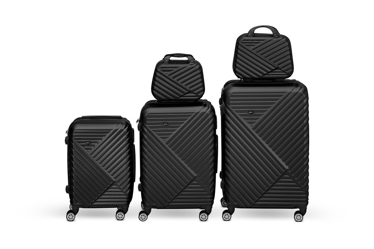 Zestaw Walizek Premium ABS 5 szt + Kuferki Viaggio – Lekka Walizka Kabinowa i Duża na Kółkach 360°