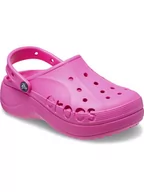 Klapki i japonki damskie - Crocs Chodaki "Baya Platform" w kolorze różowym - miniaturka - grafika 1