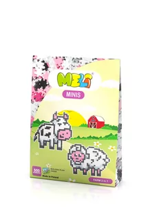 Klocki Meli Minis Farm 2In1 Thematic Wafle Puzzle Mozaika 500 El. - Klocki - miniaturka - grafika 1
