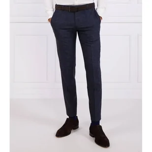 Joop! Wełniane spodnie 17 JT-34Blayr-STR12 Slim Fit z dodatkiem lnu - Spodnie męskie - miniaturka - grafika 1