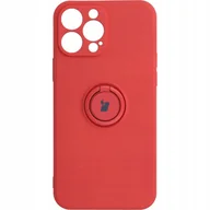 Etui i futerały do telefonów - Bizon Etui Case Silicone Ring iPhone 13 Pro Max ciemny róż BCSRIP13PMRD - miniaturka - grafika 1