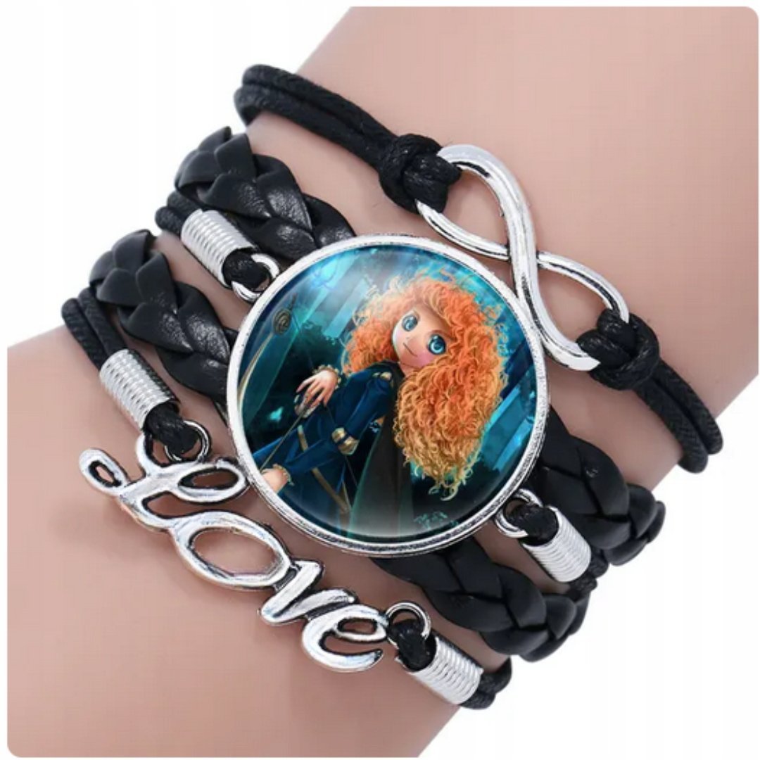 Bransoletka Love Infinity pleciona z medalionem i symbolem nieskończoności