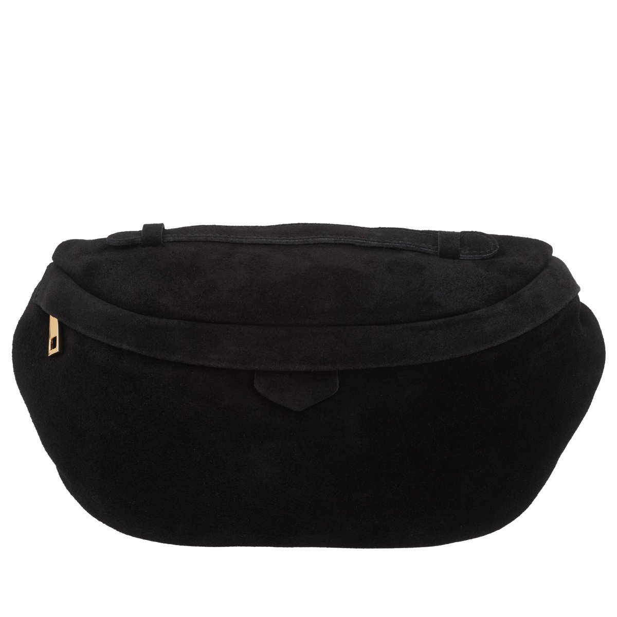 Saszetka Torebka Zamszowa Vera Pelle Organo Czarna