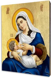Matka Boża Karmiąca ikona religijna - Ikony i obrazy sakralne - miniaturka - grafika 1