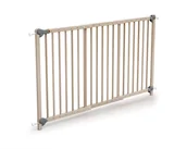 Zabezpieczenia dla dzieci - WEBABY - Rozkładana bramka zabezpieczająca dla dzieci z surowego drewna bukowego 150 cm - miniaturka - grafika 1