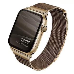 Uniq UNIQ Dante pasek opaska bransoleta bransoletka do zegarka Watch 6 44mm / Watch 5 44mm / Watch 4 44mm / Watch SE 44mm złoty - Akcesoria do smartwatchy - miniaturka - grafika 1