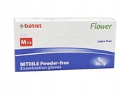 Rękawiczki jednorazowe - Batist, Rękawice nitrylowe FLOWER, M, 100szt. - miniaturka - grafika 1