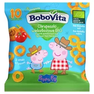 Przekąski dla dzieci - BoboVita Chrupeczki wielozbożowe bio pysznie pomidorowe oraz dyniowo-marchewkowe po 10 miesiącu 20 g - miniaturka - grafika 1