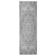 Dywany zewnętrzne - vidaXL Dywan zewnętrzny o płaskim splocie, 80x250 cm, niebieski wzór - miniaturka - grafika 1