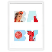 Ramki na zdjęcia - Ramka Na Zdjęcia Do Pokoju Dziecięcego Ramka Z Passe Partout 30X40 Cm Biała - miniaturka - grafika 1