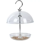 Pozostałe ozdoby ogrodowe - Esschert Design Transparentny karmnik na ziarno wiszący - miniaturka - grafika 1