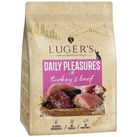 Sucha karma dla kotów - Karma dla kota suszona LUGER'S Daily Pleasures z indykiem i wołowiną 1 kg - miniaturka - grafika 1