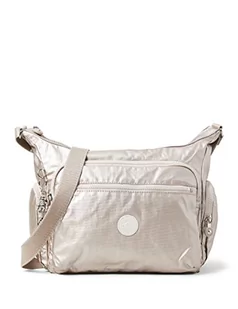 Kipling torebki damskie gabbie na ramię, srebrny (Metallic Glow), 35.5 x 30 x 18.5 cm - Torebki damskie - miniaturka - grafika 1