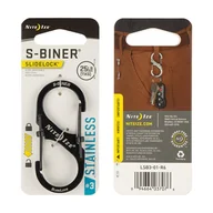 Sprzęt wspinaczkowy - Nite Ize - Karabinek S-Biner® SlideLock® Stainless Steel #3 - Czarny - LSB3-01-R6 - miniaturka - grafika 1