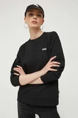 Bluzy damskie - Vans bluza damska kolor czarny gładka - miniaturka - grafika 1