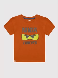 Koszulki dla chłopców - LEGO Wear T-Shirt 12010188 Brązowy Regular Fit - grafika 1