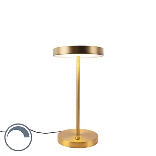 QAZQA Nowoczesna lampa stołowa brąz zawiera LED - Disco - Lampy stojące - miniaturka - grafika 1