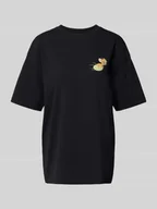 Koszulki i topy damskie - T-shirt typu oversized z nadrukiem z motywem - miniaturka - grafika 1