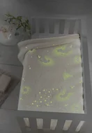 Koce i narzuty dla dzieci - Pielsa Baby, Koc dziecięcy/Otulacz, Premium flash, Motyle  110x140 cm, Kremowy - miniaturka - grafika 1