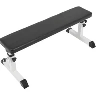 Ławki treningowe - Gorilla Sports Ławka prosta regulowana biała (100787-00022-0001) - miniaturka - grafika 1
