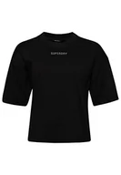 Koszulki i topy damskie - Superdry Damska koszulka Code Tech Os Boxy, Czarny, L - miniaturka - grafika 1