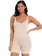 Body - MAGIC Bodyfashion Damskie body z głębokim wycięciem z tyłu Kobiety beżowy jednolity, S - miniaturka - grafika 1
