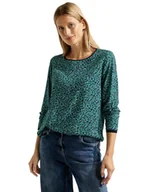 Bluzki damskie - Cecil Damska bluzka z minimalnym nadrukiem, Easy Green, XL - miniaturka - grafika 1