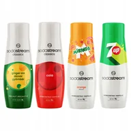 Syropy i koncentraty owocowe - SODASTREAM Cola + Mirinda + 7Up + Imbir Ale syropy do saturatora 4 szt. - miniaturka - grafika 1