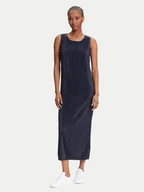 Sukienki - Calvin Klein Sukienka codzienna LV044A211G Granatowy Slim Fit - miniaturka - grafika 1