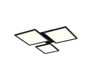 Top Light - LED Ściemnialny żyrandol natynkowy LED/50W/230V 3000-6500K czarny + pilot - Lampy sufitowe - miniaturka - grafika 1