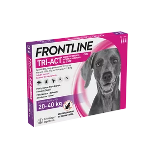 Frontline Tri-Act L 20-40kg pipeta 3 x 4ml) - Artykuły przeciw pasożytom - miniaturka - grafika 1