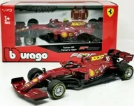 Samochody i pojazdy dla dzieci - BBurago, bolid FERRARI SF1000 Tuscan Leclerc BBurago 1:43 - miniaturka - grafika 1