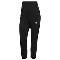 Legginsy - adidas, Maternity 34 Tig, legginsy 3/4, czarno-białe, rozmiar L, damskie - miniaturka - grafika 1