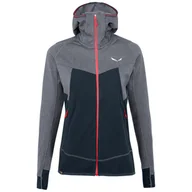 Bluzy sportowe damskie - Bluza damska Salewa Puez Hybrid PL W FZ Rozmiar: L / Kolor: szary/niebieski - miniaturka - grafika 1