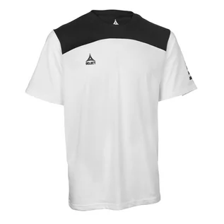 Koszulki sportowe męskie - Koszulka piłkarska bawełniana męska Select Oxford biała - grafika 1