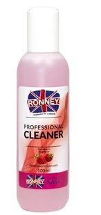 Ronney Cleaner odtłuszczacz 100 ml Strawberry - Sztuczne paznokcie i akcesoria - miniaturka - grafika 2